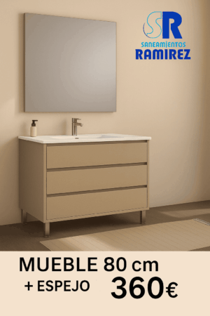 Mueble baño Vesubio 80cm